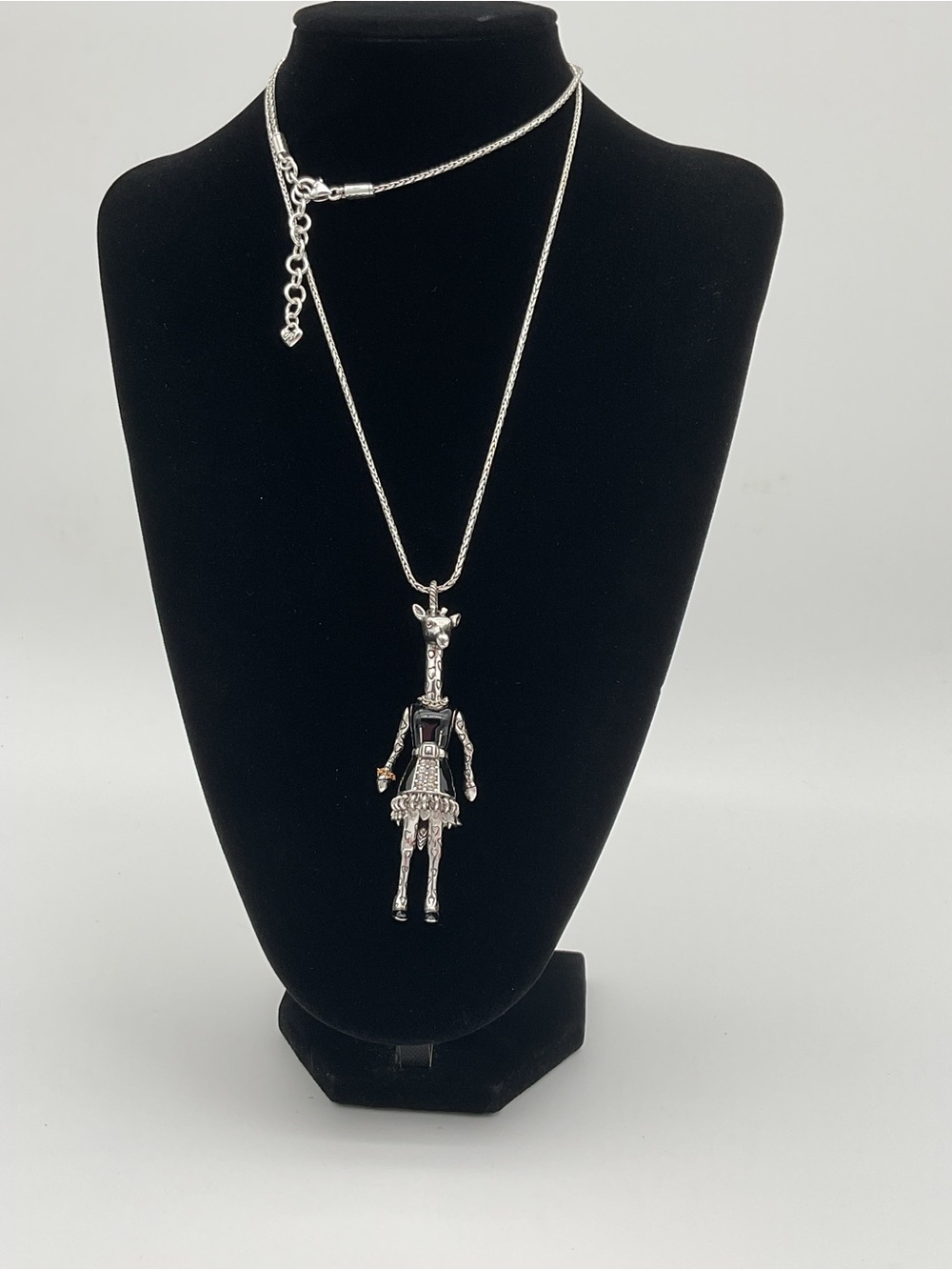 Retired Brighton Geri Giraffe Articulated Pendant Necklace